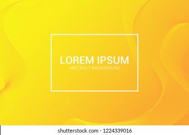 Yellow elegant curve abstract background. wave design Eps10 vector