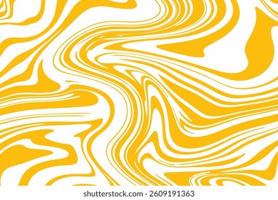 Yellow  elegant swirl abstract flow background. Design illustration for decoration, wall decor, wallpaper, cover, banner.