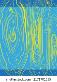 Yellow elements on a blue background. For poster, web, landing page, cover, announcement, greeting, flyer, promotion. Illustration