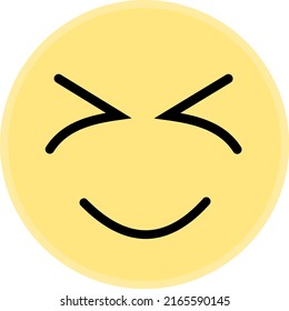 yellow emote with happy expression