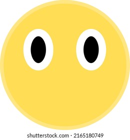 yellow emote with innocent expression