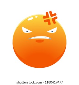 yellow emoticon : angry