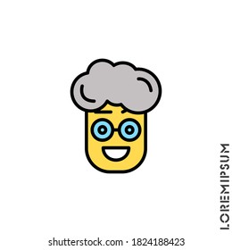 yellow Emoticon boy, man Icon 