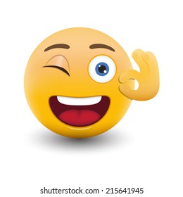 Yellow emoticon cartoon character eps 10 vector