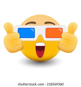 Yellow emoticon cartoon character eps 10 vector