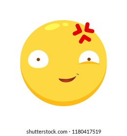 yellow emoticon : pissed