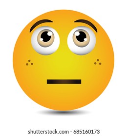 Yellow Emoticon Vector