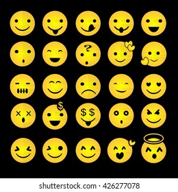 Yellow Emoticon Vectors