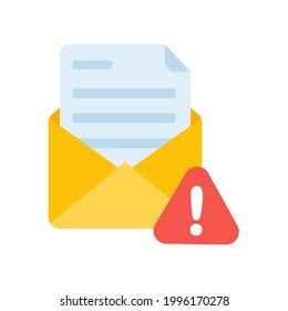 Yellow envelope. The concept of communication and email notification via online channels.