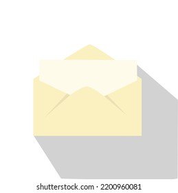 Letra sobre amarillo aislada con ilustración vectorial de fondo blanco.