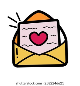Yellow Envelope Message Love Letter Paper Minimalist Design used for decoration card, Element design, Poster Background