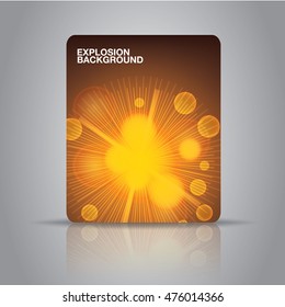 Yellow Explosion Background