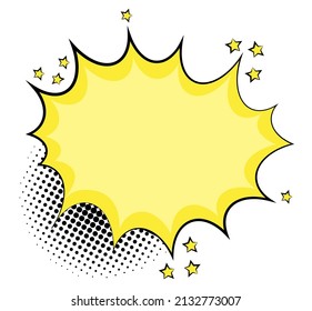 yellow expression pop art style