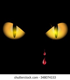 yellow eyes and drops