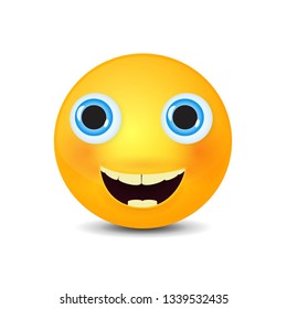 Yellow face with emotions