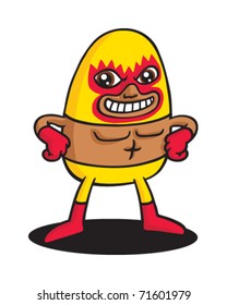 Yellow Fire wrestler