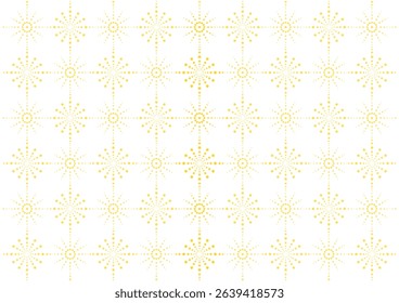 Yellow fireworks pattern background illustration. Vector illustration. For background, wallpaper, wrapping paper, etc.

