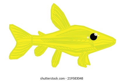 Yellow fish cartoon