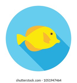 Yellow fish icon