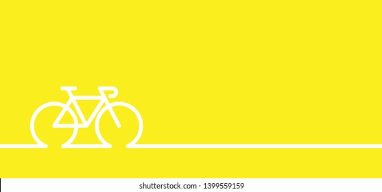 Yellow flag banner World Bicycle day race tour Sport icon Cyclist t shirt Cycling symbol Funny vector bike Polka dot jersey Sports for Italia or France Finish symbol Comic clipart cartoon Line pattern