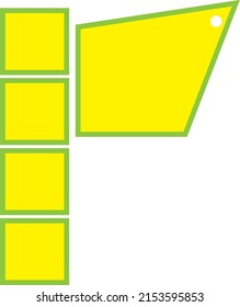 yellow flag logo with yellow bamboo pole. flag on pole. icons related to flags, symbols, symbols and nationalities.