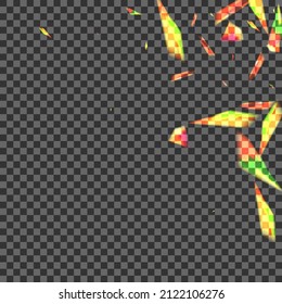 Yellow Flare Background Transparent Vector. Glare Glimmer Illustration. Bright Vintage Texture. Orange Banner. Spot Shade Template.