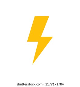 Yellow flash icon, logo concept vector