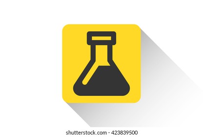 yellow flask icon