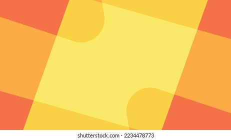 Yellow Flat Design Geometric Monochromatic Abstract Background for Powerpoint, Slides, Brochures, Flyers, Banners, Business Card, and Presentations