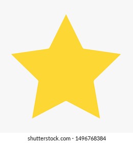 yellow flat star icon button 