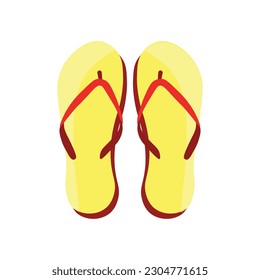 Yellow flip  flops
