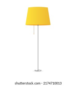 yellow floor lamp for decoration design. Vector illustration. stock image. 