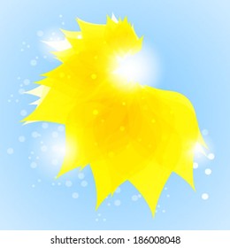 Yellow floral Background.