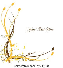 Yellow Floral Background