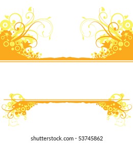 Yellow Floral Background