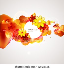 Yellow floral banner