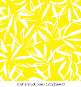 Yellow Floral botanical seamless pattern background suitable for fashion prints, graphics, backgrounds and crafts