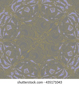 Yellow floral on a gray background