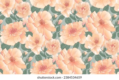 yellow floral pattern for women with roses for surface design beautiful fabric and textile manufacturing stationery and packaging