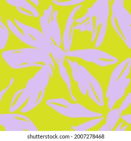 Fondo de patrón amarillo floral sin costura para textiles de moda, gráficos, antecedentes y artesanías
