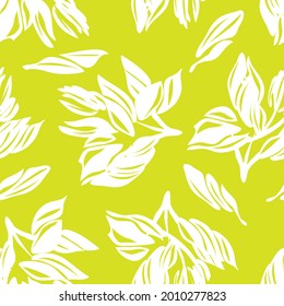 Yellow Floral seamless pattern background for fashion textiles, graphics, backgrounds and crafts