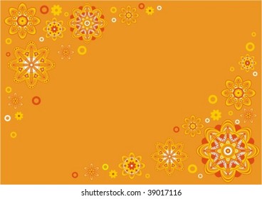 Yellow flower background