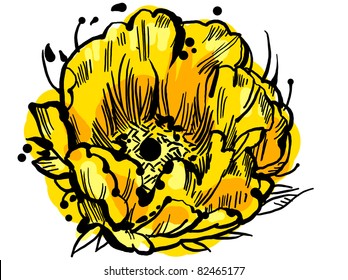 yellow flower bud
