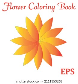 Yellow Flower Design Vector Illustration