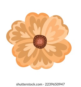 yellow flower garden nature icon