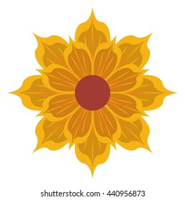 yellow flower icon