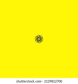 Yellow Flower Logo ,it Suits For Motive Or Logo For Your Efforts