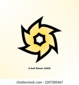 Yellow Flower Logo Vector Design
