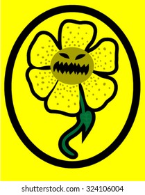 Yellow flower monster