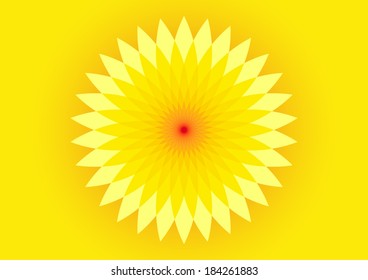 yellow flower on a yellow background